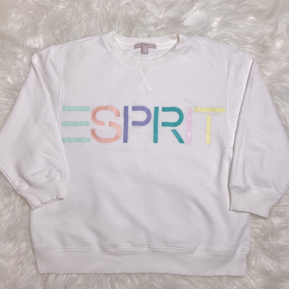 VINTAGE 90s ESPRIT Pullover Embroidered Sweatshirt